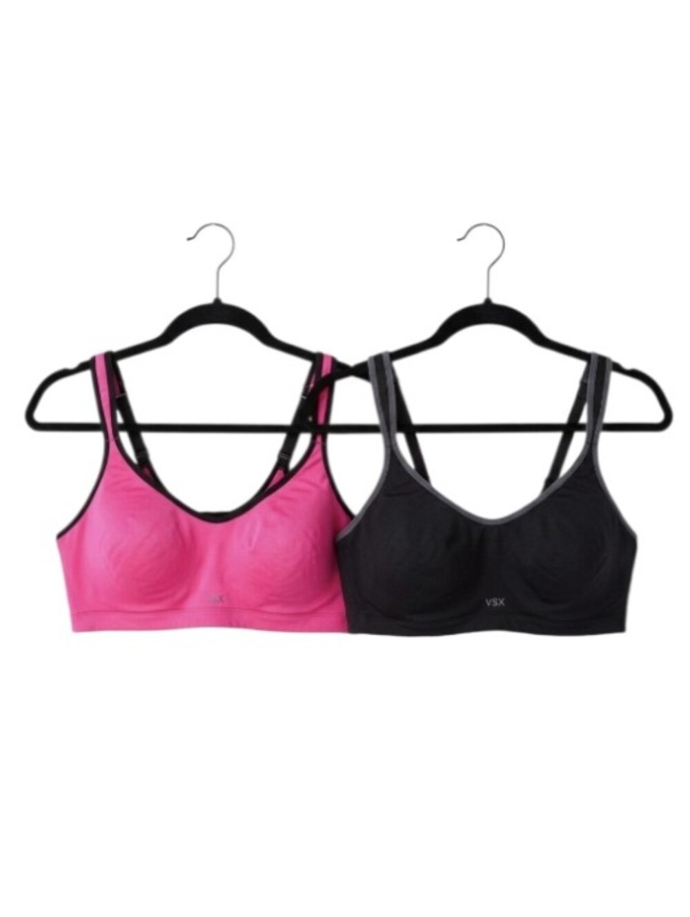 VSX Wireless Sports Bra Bundle Of 2 Pink  and Black